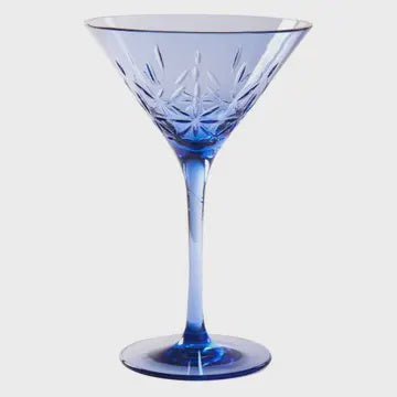 Blue Martini glass