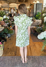 Rachel Ruffle Sleeve Print Dress