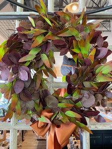 Mixed eucalyptus wreath 24"