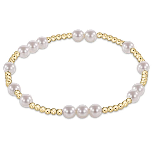 Hope Unwritten 6mm Bracelet - Pearl