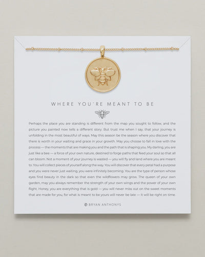 Where You're Meant to be necklace