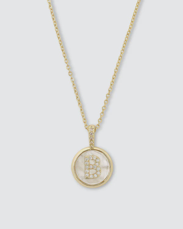 Baby Love Letters Medallion Necklace