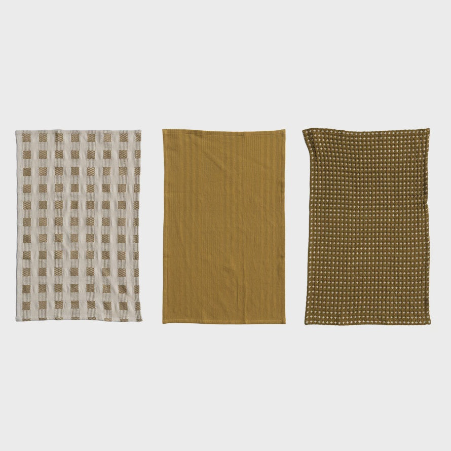 S/3 Woven Cotton Tea Towels