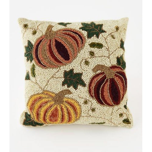 Beaded Holiday Pillows Fall