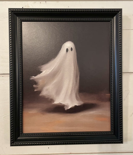 HH 11x14 Flying Ghost in Black Frame