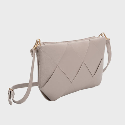 Connie Ivory Small Recycled Vegan Crossbody Bag